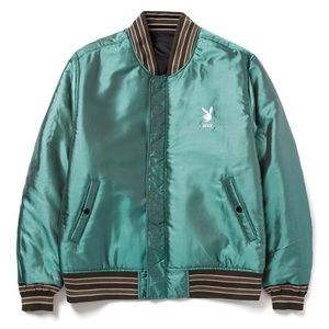 HUF X PLAYBOY Reversible Men’s Bomber Jacket Size M